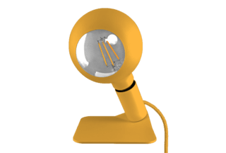 Yellow Iridescent Magnetic lamp